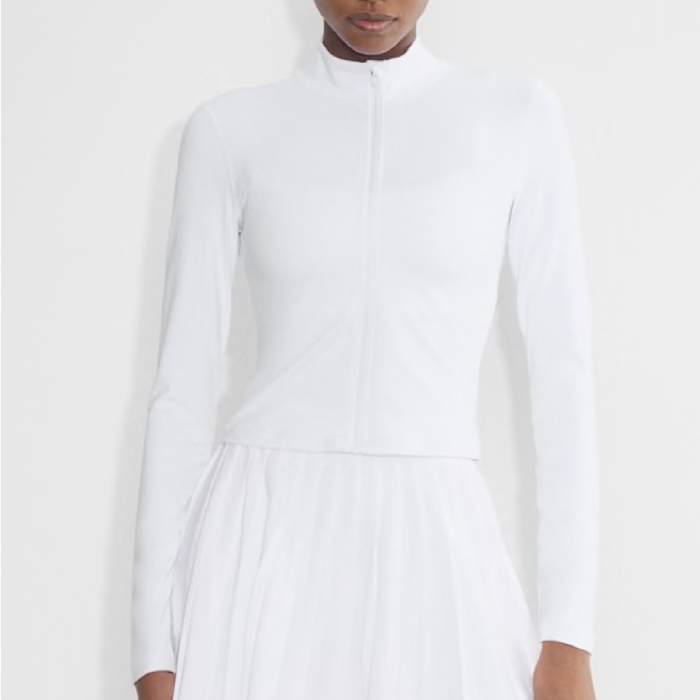 TNA White Fitted Running Jacket